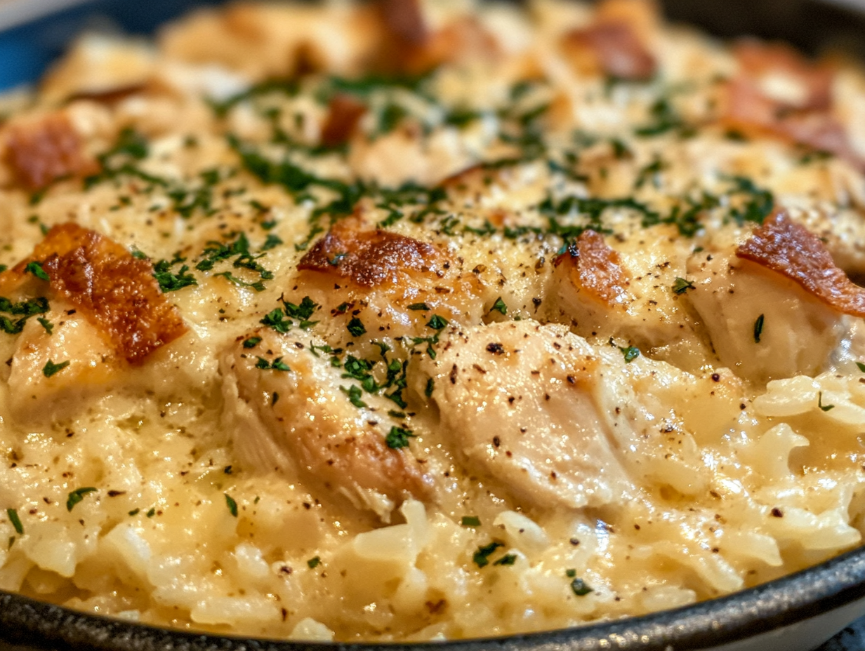 Creamy Baked Chicken and Rice Casserole