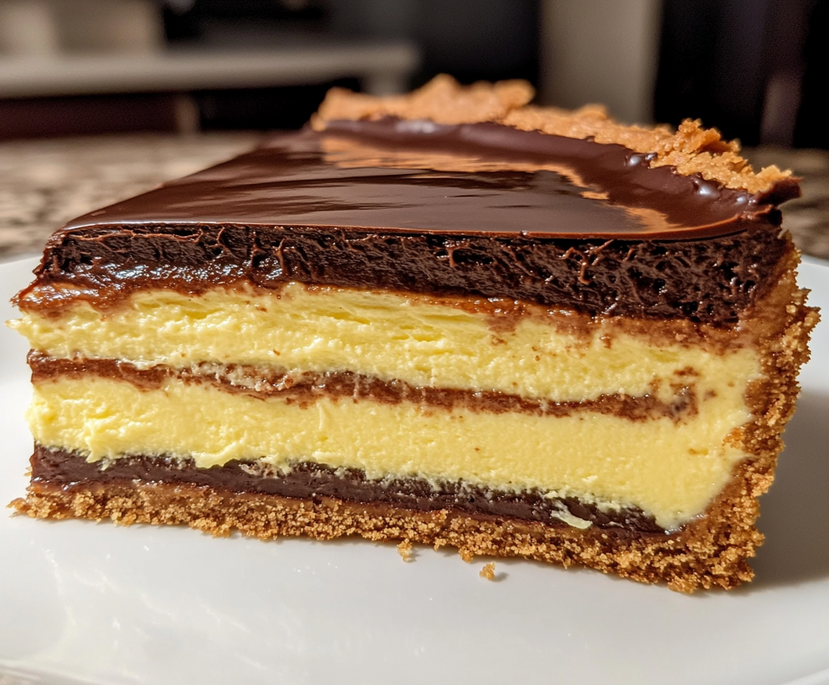 Boston Cream Pie Cheesecake